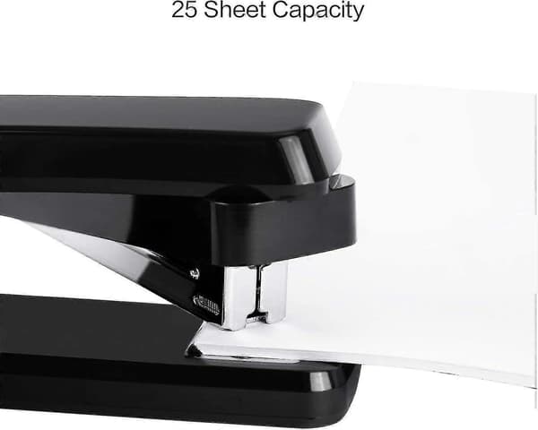 Swing Arm Stapler with Swivel Function, 25 Sheet Capacity, 360 Degree Rotating Desktop Model for Brochure or Book Binding