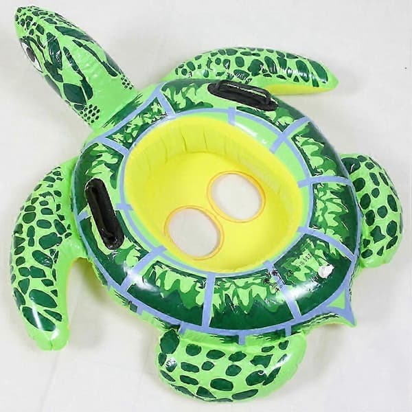 Baby Turtle Ride Simring, Uppblåsbar Poolflotte för Småbarn