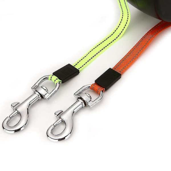 Evago Dual Head Retractable Dog Leash Red And Black Color For Small Medium Dogs Walking Training,
