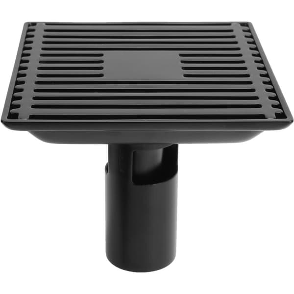 Shower Floor Drain with Removable Grate, SUS304 Stainless Steel Bathroom Accessory, 12 x 12 cm