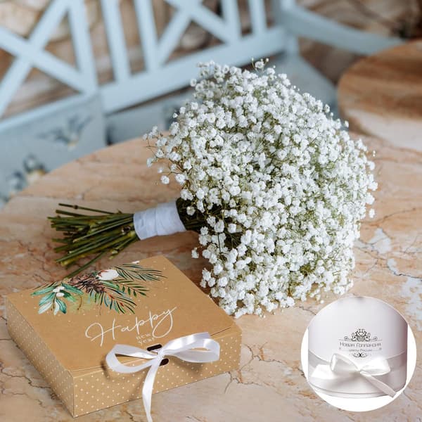 White Satin Ribbon, Gift Ribbon Deco for Gift Wrapping, Silk