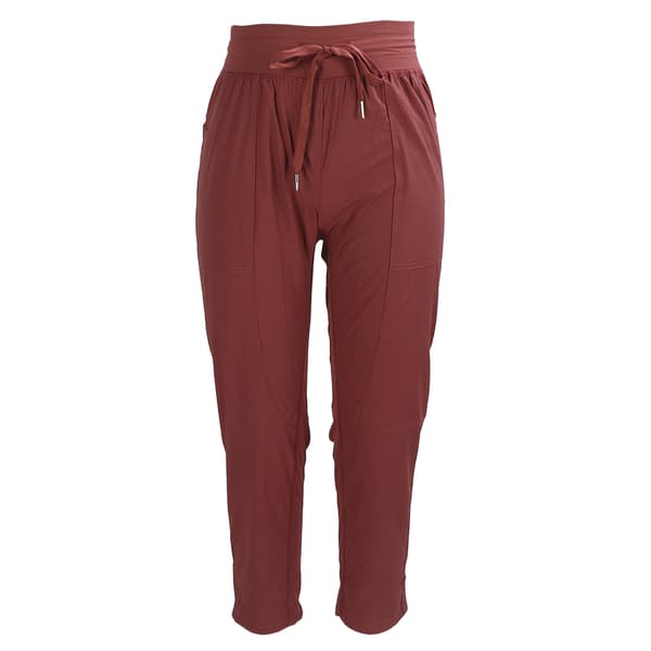 Casuala Drawstring Training Pants Women Breathable Workout Joggers for Running (vermilion) S