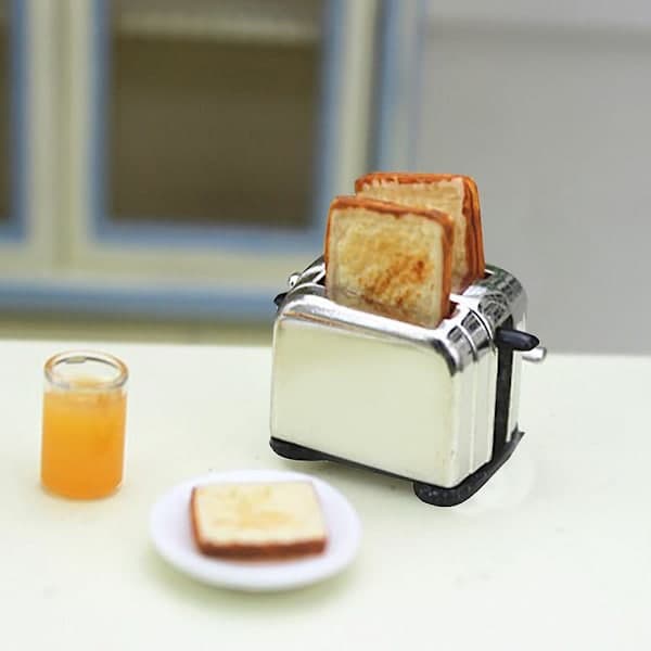 1:12 /1:6 Dollhouse Miniature Scene Model Bread Machine Pretend Toy