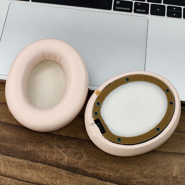 Saueskinn Øreputer Kompatible med Beats Studio Pro - Premium Erstatningsputer - 2-pakning Rosa Rosa Pink