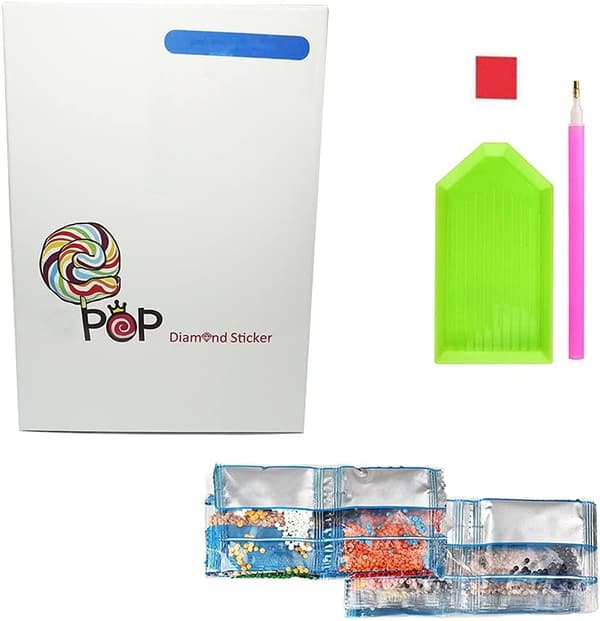 #9 kpl. DIY-timanttimaalaustarrat, ompelu, koristetarrat#