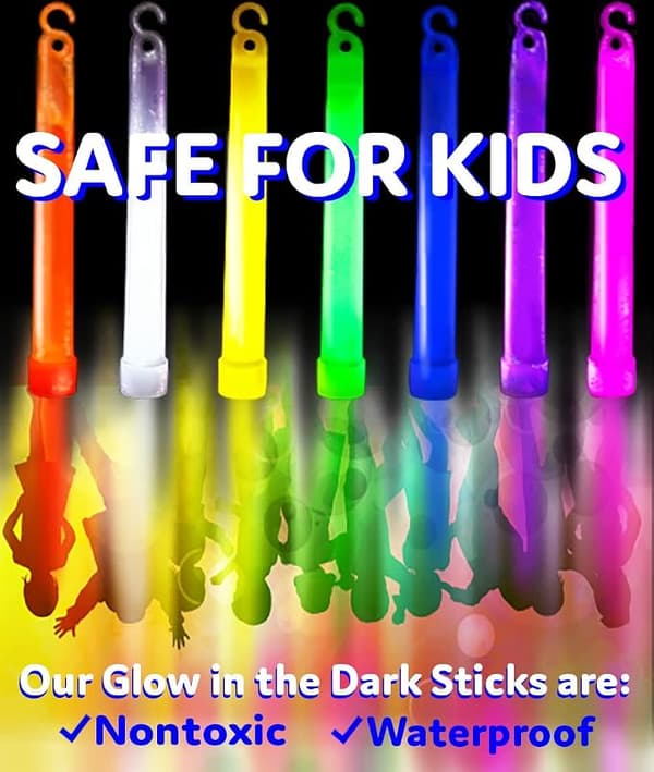 Glow Sticks Festartikler til børn og voksne 25 stk. - 6 tommer Bul