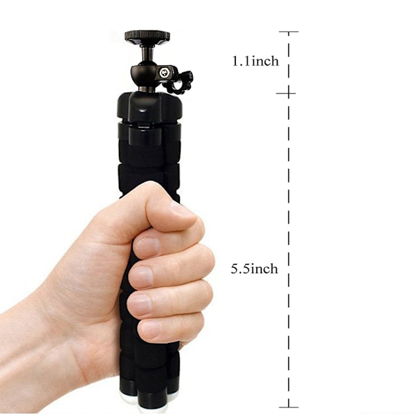 Svamp Bläckfisk Mini Stativ med Bluetooth Fjärrkontroll 0.9