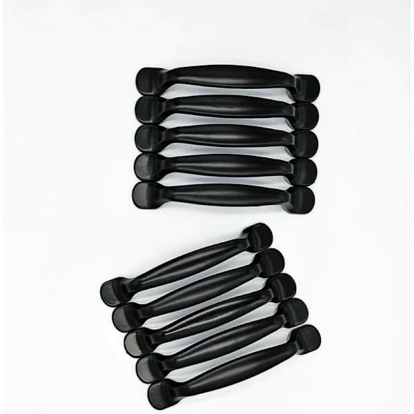 20x Handle Kitchen Cabinet Cabinet Handle Drawer Handle Furniture Handle Drawer Distance 96mm, Black Aluminum