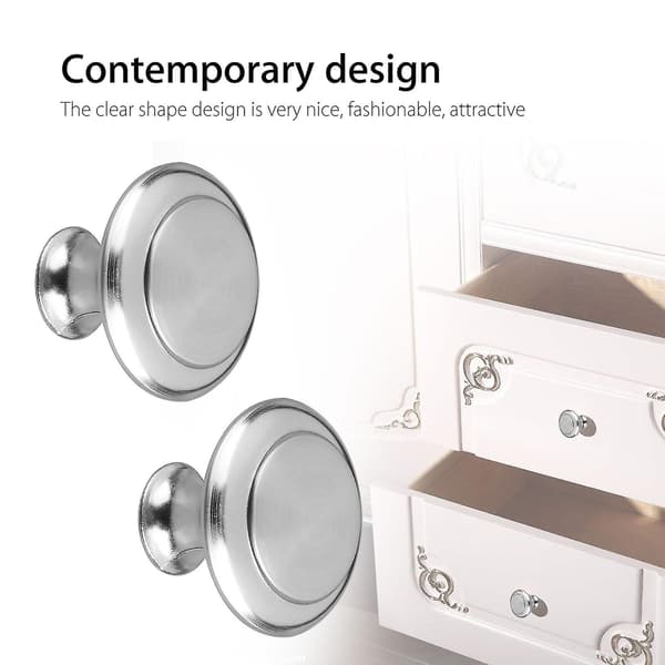20 Pieces Kitchen Knobs, Brushed Nickel, Eeekit Drawer Pulls, Cabinet Knobs, Sturdy Knobs, Silver Tone Kitchen Knobs with Screws for Bathroom Drawers