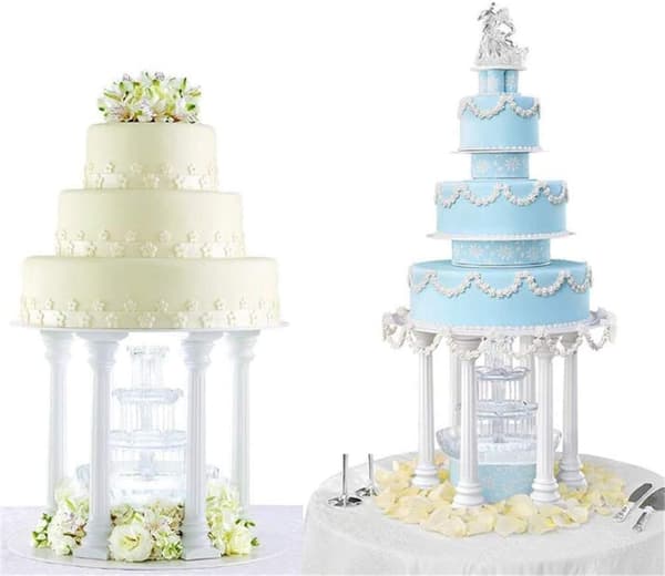 12 stk 3 størrelser romerske søylekakestativ, fondantkaker