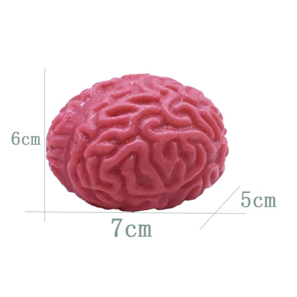 Squishy Hjerne Fidget Splat Ball - 3-pakning - Stressreduserende - Popping