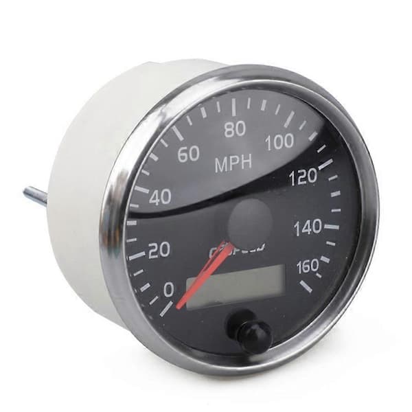 Universal GPS Speedometer 12V/24V Odometer 85mm 260km/h for Car Motorcycle LCD Tachometer