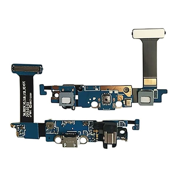 USB-dockingopladningsport Flex-kabel til Galaxy S6 Edge / G925F med mikrofon og hovedtelefonstik