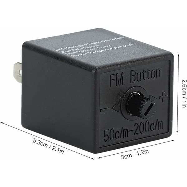 LED Flasher Relay, 12V 24V 3-Pin Adjustable LED Flasher Relay for Motorcycle/Car