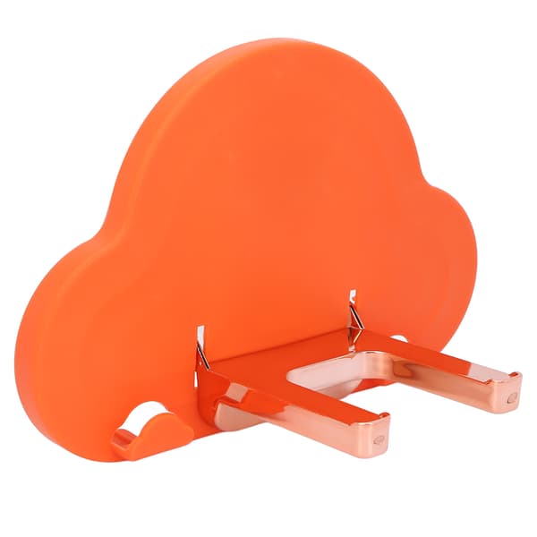 Hair Dryer Holder Wall Mounted Space Saving Hair Dryer Storage Organizer with Self-Adhesive Patch Orange