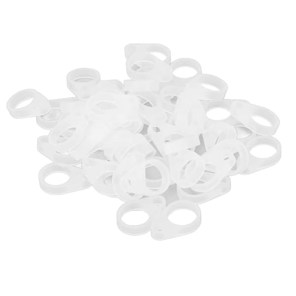 50 st Hearing Aid Silicone Loop Flexible Replacement Hearing Clip Adapter for Hearing Aid Lanyard Large Large