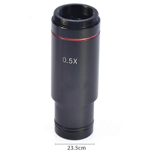 0.5X C-Mount Mikroskopadapter 23.2mm Elektronisk Okular Reduktionslins 0.5X Mikroskop Relä Lins