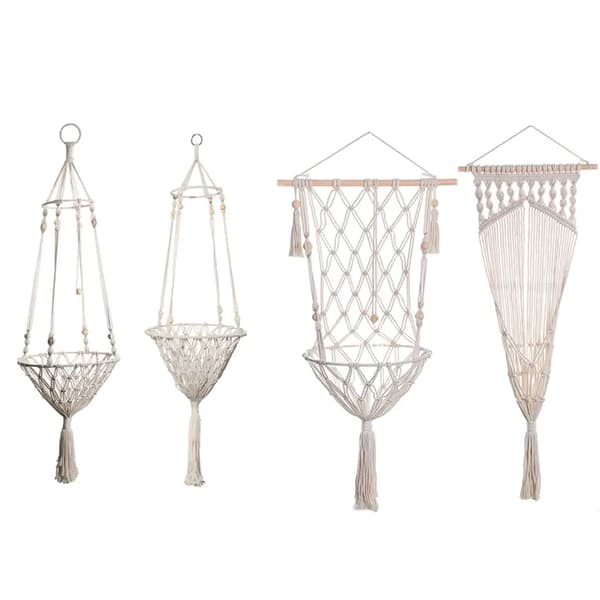 115*40CM Cat Hammock, Macrame Hanging Swing Cat Dog Bed, Hanging Pet Bed Without Cushion