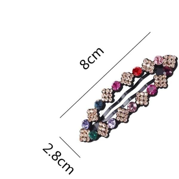 Galaxy Metallklämmor med Kristaller för Kvinnor, 4-pack