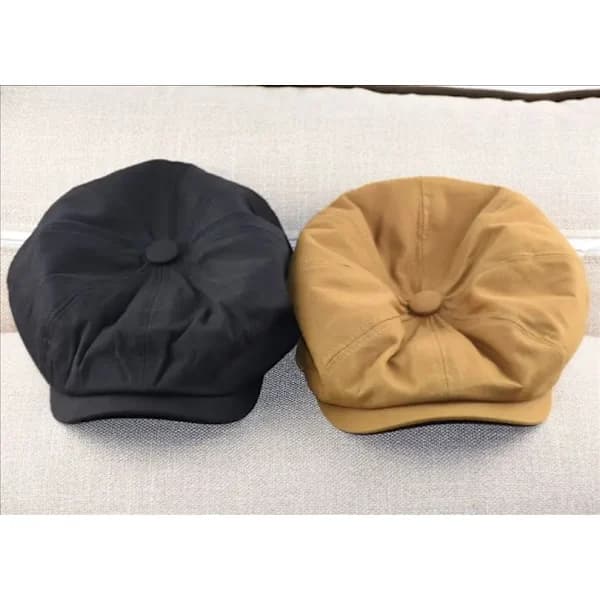 Stor hode Plus Size Herre Newsboy Flat Cap 100% Bomull Gatsby Ivy Golf Cabbie Hatt Oversize_yux