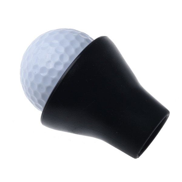 1 stk Golfballplukker Ballfisker Svart Gummi Sugkopp