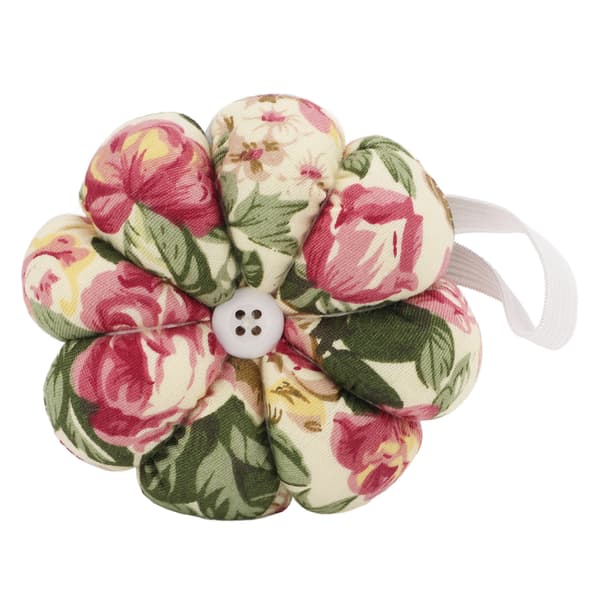Wrist Pin Cushion Safe Comfortable Hands-Free High Efficiency Durable Pin Cushion for Beginners Student Mom Rose Garden