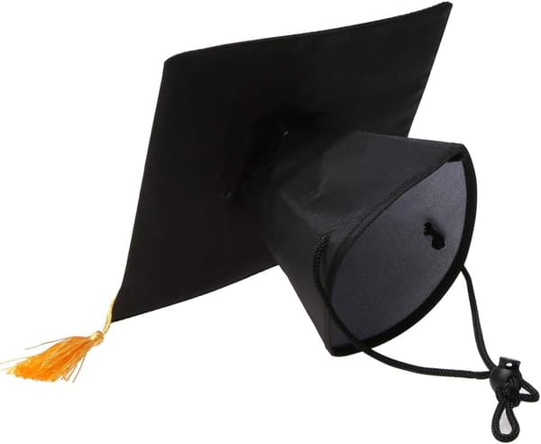 Eksamenshuer til kæledyr med butterfly slips krave hunde eksamen hatte tilbehør kostume til hunde katte Hat+Bowtie Hat+Bowtie