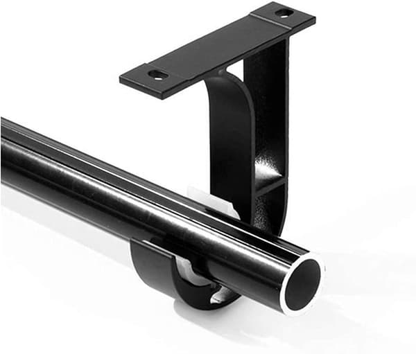 Black aluminum curtain support frame It can be used in bathrooms,
