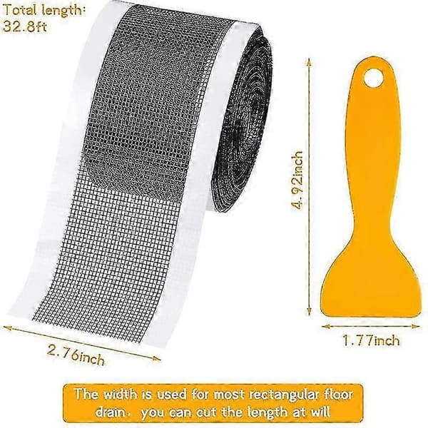 Duschavlopp Hårfångare Mesh Stickers, Hårfångare För Duschavlopp Stickers 7cm*10m