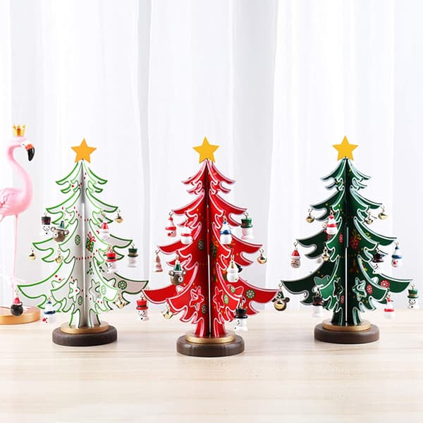 #Träjulgran - DIY Rött Julgransset Kreativ Mini#