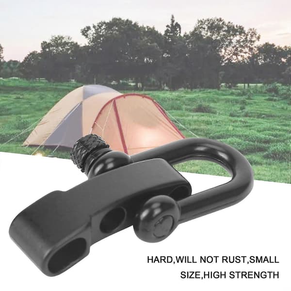 10x U justerbare spænder i zinklegering til Paracord bælte reb