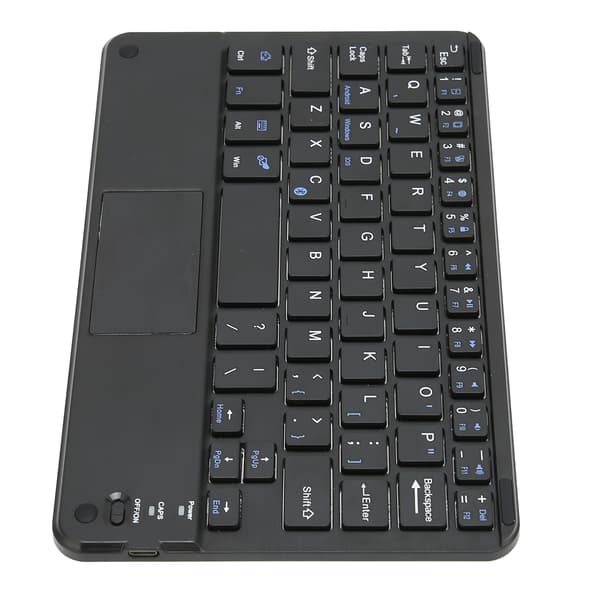 Wireless Keyboard 7 inch Ultraslim Waterproof Dustproof Energy Saving Portable Keyboard with Touchpad for Windows