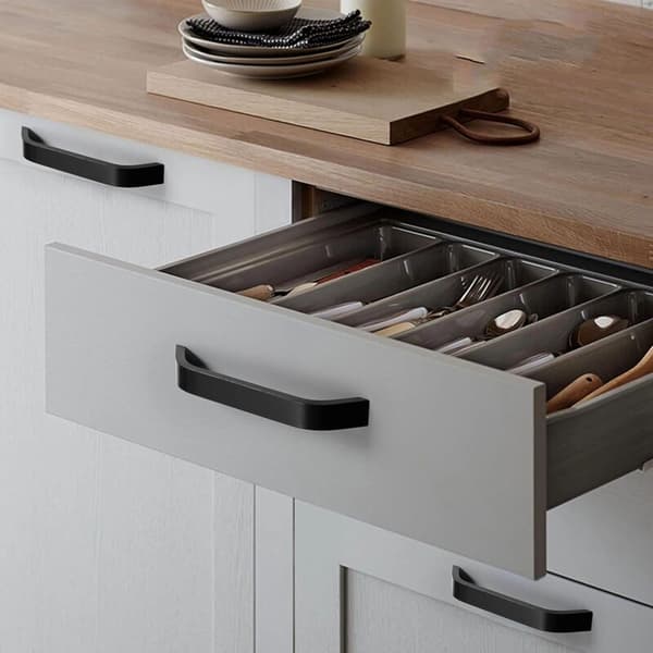 10 Black Cabinet Handles - Black Kitchen Handles 160 mm cc
