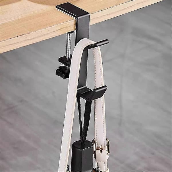 Drill-Free Bag Hook Student Desk Side Bag Hanging Tool Removable and Portable Handbag Holder Multifunctional Desk Hook