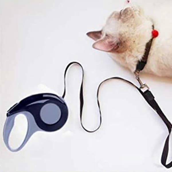 5m Retractable Dog Leash, Dog Walking Leash for Large Medium Small Dogs (black)