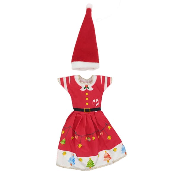 /#/11 tommer Santa hat sæt udklædning mode Barbie dukke prinsesse/#/