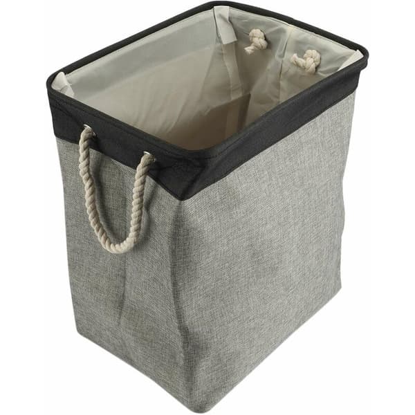 Cotton Foldable Laundry Basket Large Storage Waterproof Dirty Clothes Hamper with Support Rod Laundry Hamper