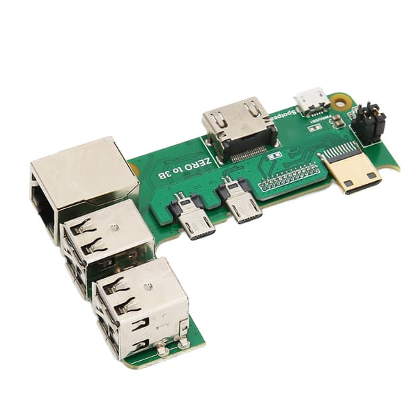 Expansion Board for Raspberry Pi 2W to 3B 3 USB2.0 RJ45 Network Port Adapter Board for General Computer