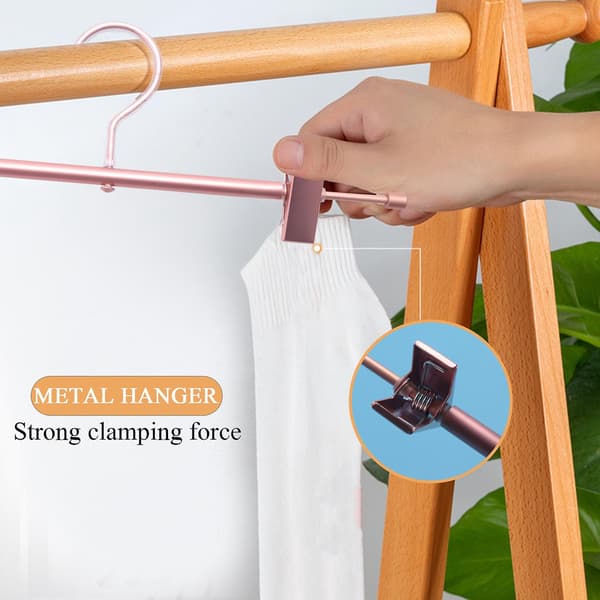 10 Pieces Strong Gold Trousers Skirts Bottom Hangers With High Strength