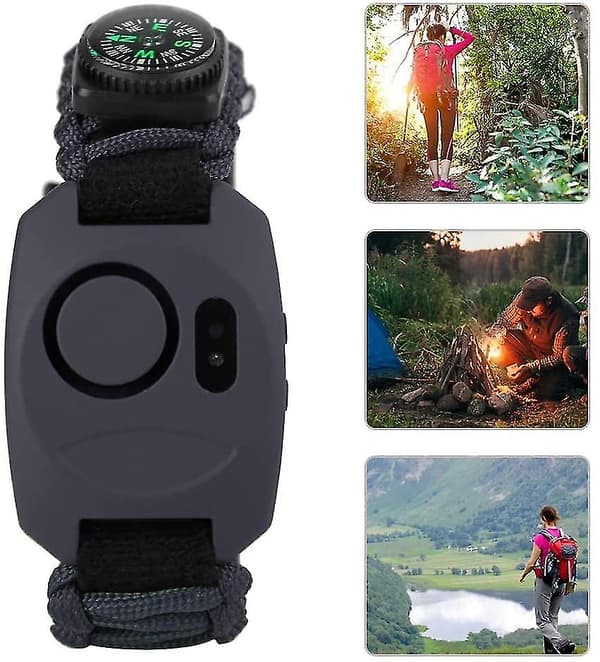 Help Alarm. 130db Exterior Personal Wrist Emergency Alarm With LED Lighting And