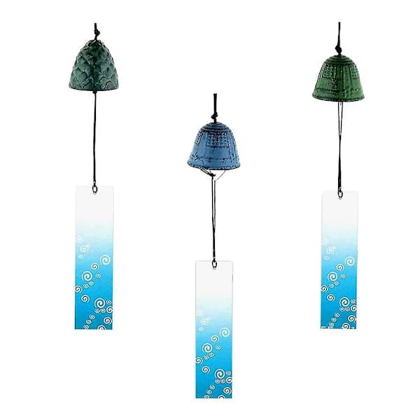 3 Pieces Japanese Furin Wind Chimes Nambu Cast Iron Iwachu Bells Set [CO]