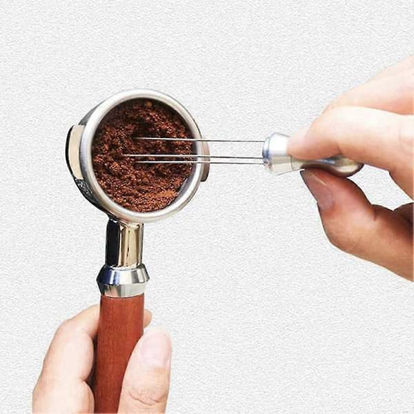 Nål Kaffe Tamper Kaffe Tamper Distributör Nivelleringsverktyg Nåltyp Kaffepulver Distributör B