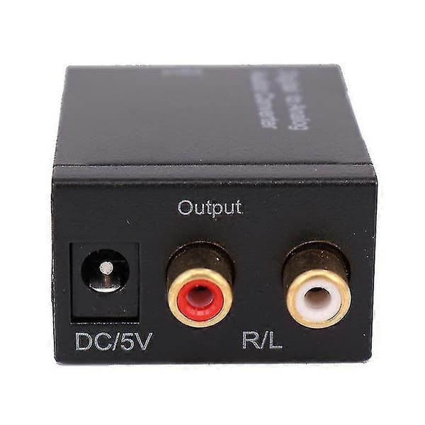 Digital til analog O-konverter Digital koaksial/optisk fiber til analog boks Digital til analog