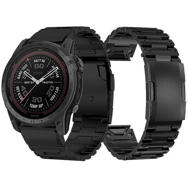 26 mm Quick Release-rem med foldespænde til Garmin Fenix 7X/7X Solar/Enduro/Coros Vertix 2