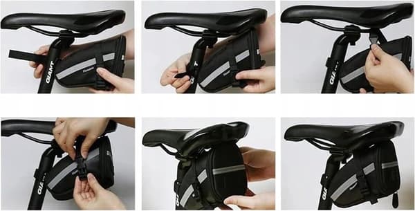 Saddle Bag for Bicycle, Under Saddle Bike Bag Cycling Accessories Storage Bag