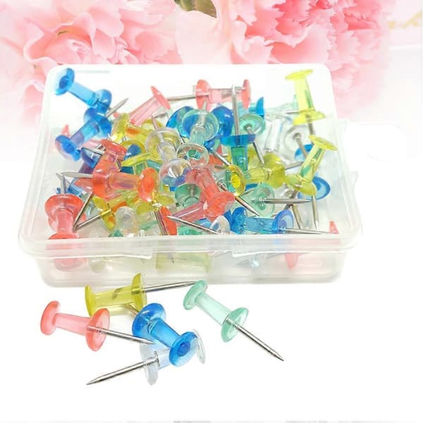 40 Pieces Push Pins Decorative DIY Tools for School Home Office Wall Maps Photos Bulletin Board