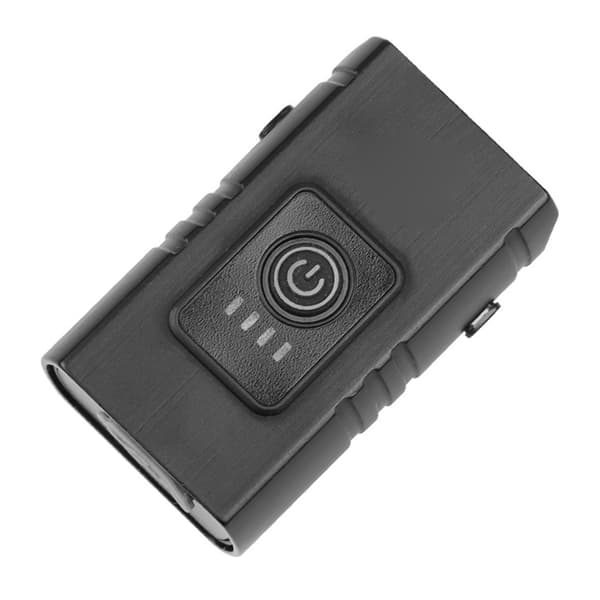 USB oppladbart sykkellyktsett med strømdisplay 6 lysmoduser Vanntett sykkellys baklys for sykling Svart