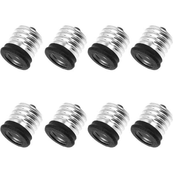 LED-lampun sovitin - 8 kpl lampunpitimen muunnin, lampun kanta-adapteri, lampunpitimen lisävarusteet (E17 - E14)