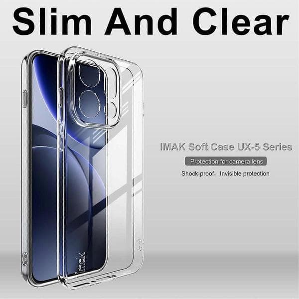 OPPO Find X9 imak Super Slim läpinäkyvä iskunkestävä TPU-suojakotelo