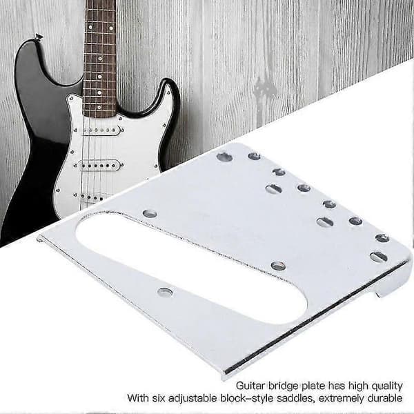 Stallplatta Elektrisk 6 Strängar Sadel För Telecaster Gitarr Justerbara Gitarrtillbehör
